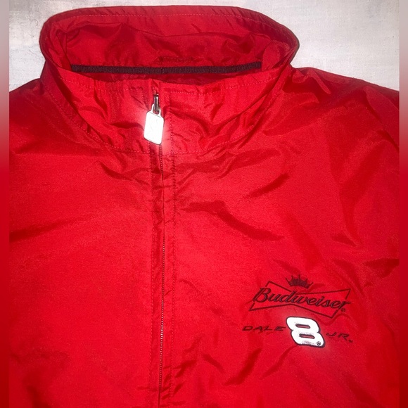 Chase Authentics NASCAR Jacket Dale Earnhardt Jr Budweiser Nylon Men’s Medium - Picture 4 of 10